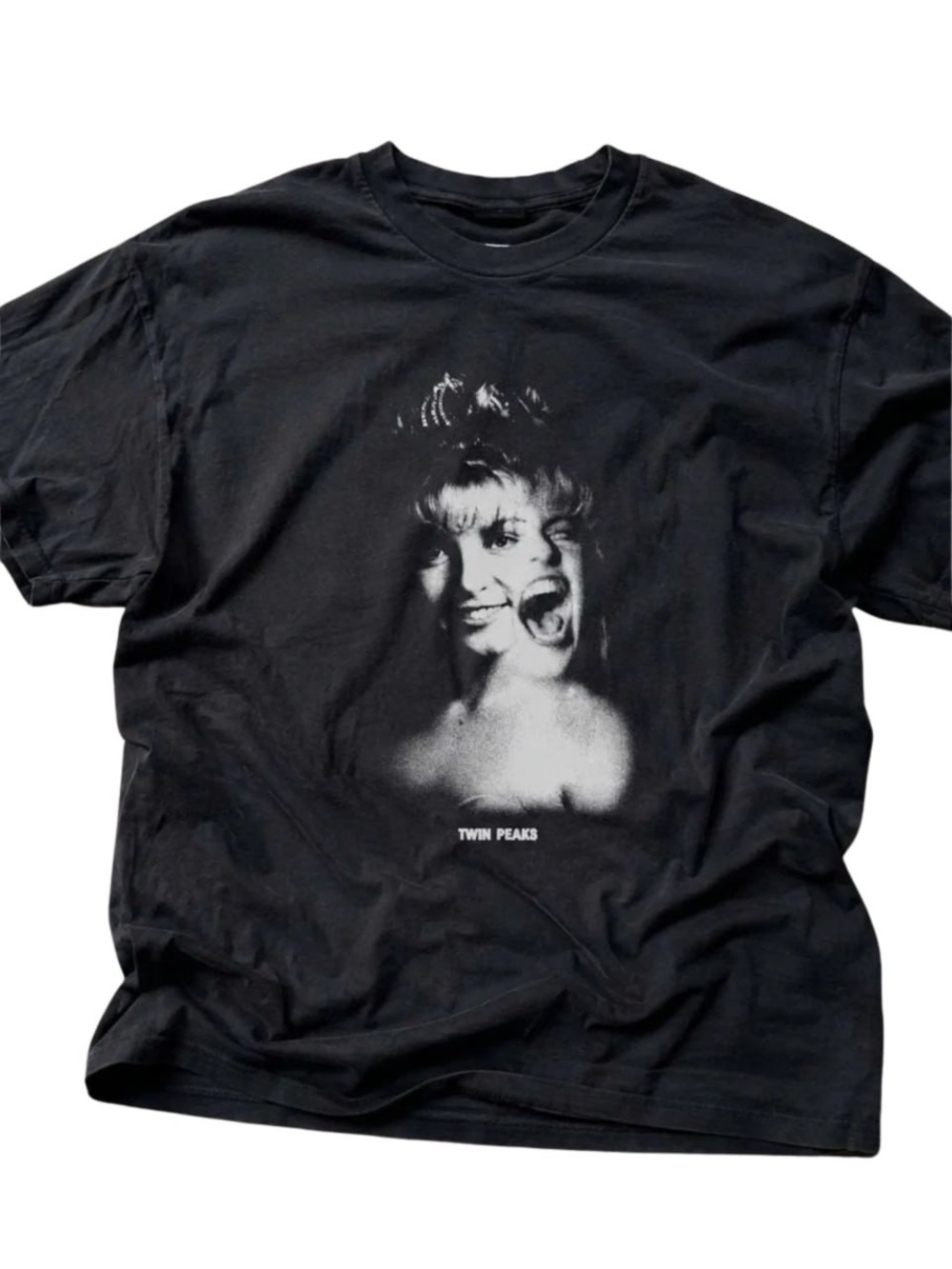 Black Twin Peaks Double-Face Graphic Tee